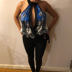 BEBE sexy open front top